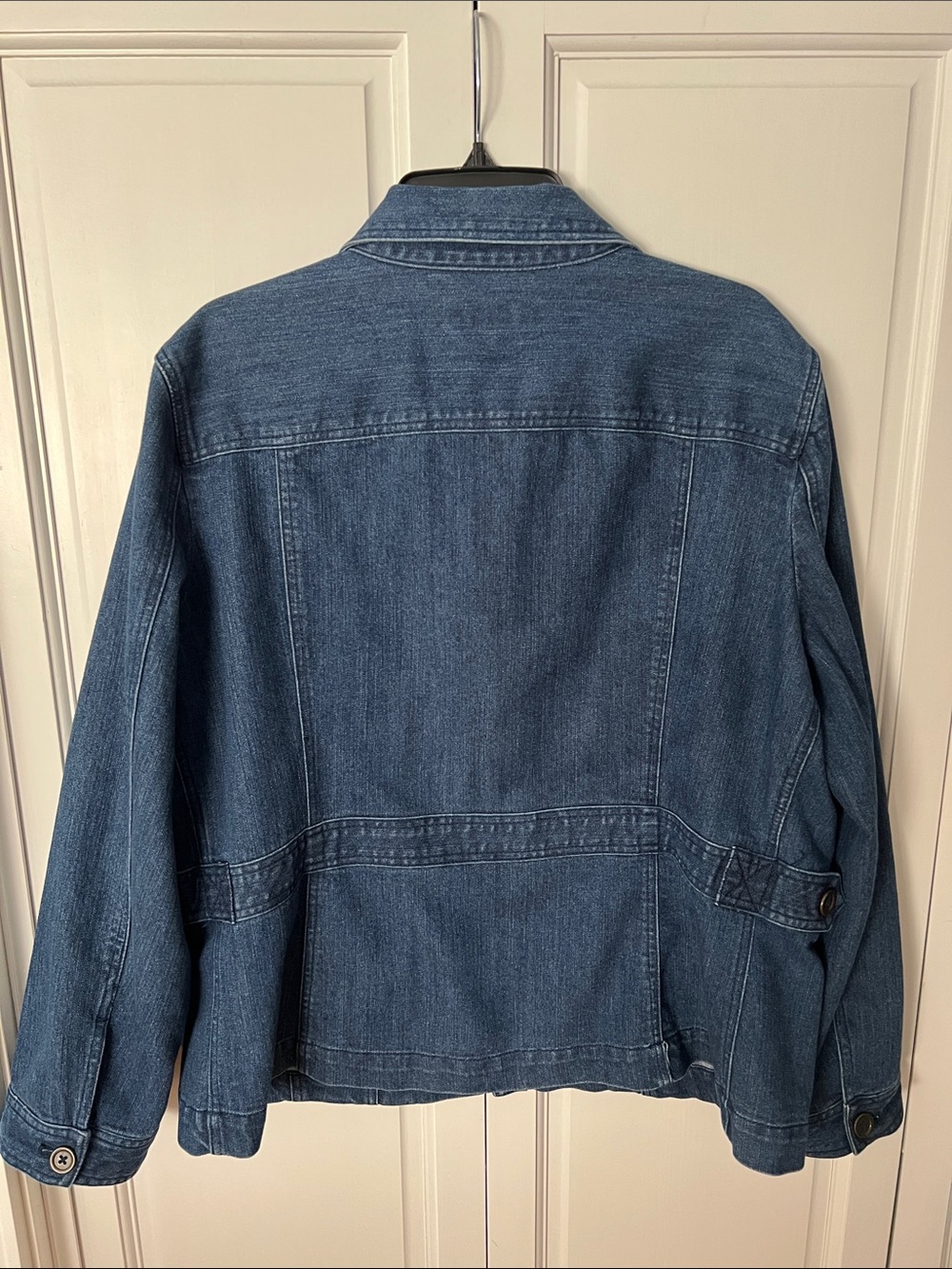 Jones New York Sport Stretch Jean Jacket, dark wash, wos. XXL - Picture 8 of 11